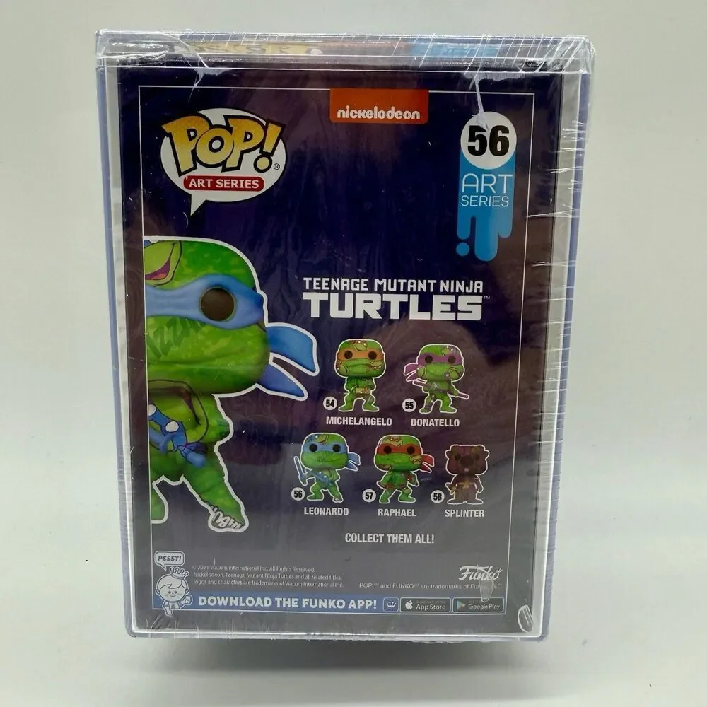 Leonardo Artist Series #56 TMNT Funko Pop! Figure Hard Case NEW Sealed See Notes